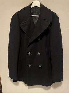 Abrigo de Colección Marina de los Estados Unidos PEA Bonham Mfg Lana Melton 38R Chaquetón % 100 Lana DSA100 - Imagen 1 de 10