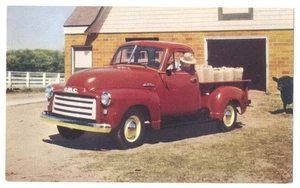 Camioneta GMC 1952 - Postal publicitaria original - King Motor Co Gaithersburg MD - Imagen 1 de 2