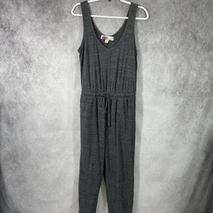 Free People Beach BiCoastal Romper Jumpsuit Womens S Gray Jogger Drawstring. - Picture 1 of 11