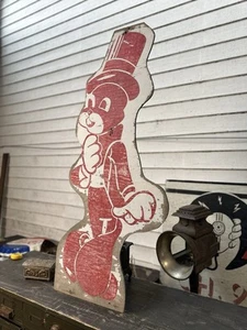 1960s Beaver Carnival Sign Amusement Park Advertising Folk Art Country Shooting - Picture 1 of 7