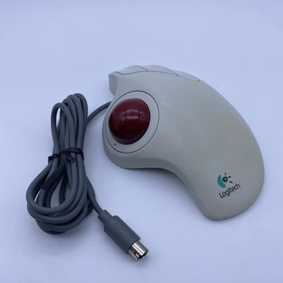 Logitech Trackman T-CH11 Marble Wheel USB Trackball Mouse Scroll Tested Working! - Image 1 of 4