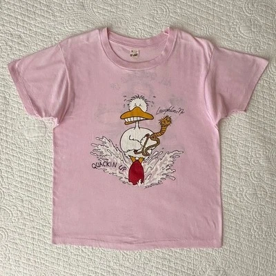 Camiseta para mujer vintage años 80 Screen Stars puntada única rosa Laughlin Nevada’s M Foto 1 de 4