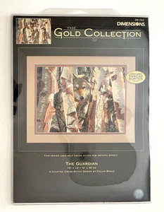 Dimensions Gold Collection - "The Guardian" Cross Stitch Kit #35153 Wolf Wolves - Picture 1 of 5