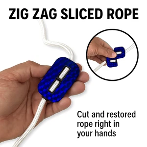 ZICK ZACK GESCHNITTENES SEIL Box Zaubertrick leicht Anfänger schneiden und restaurieren Taschenspielzeug - Bild 1 von 5