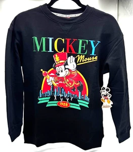 Disney Mickey Mouse Kids Unisex Black Sweatshirt Crewneck Pullover XL - (18/20) - Picture 1 of 12