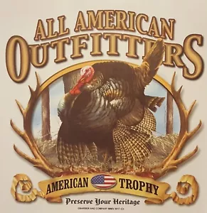 (DISEÑO CLÁSICO) CAMISA TROFEO CAZADOR PAVO ALL AMERICAN OUTFITTERS #1835 - Imagen 1 de 1