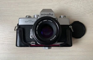 Nice! Minolta SRT 201 35mm SLR Camera with Minolta MD 50mm f/1.7 Working - Picture 1 of 8