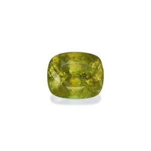 7.89ct BEAUTIFUL! 100% NATURAL Lime Green Sphene Cushion Cut  – 12x10mm - Picture 1 of 4