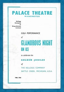 1956 PALACE THEATRE MANCHESTER PROGRAMME "GLAMOROUS NIGHT" ON ICE - Picture 1 of 7