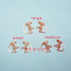 3 Pairs of Silicone Soft Earbud for Covert Acoustic Tube Earpiece of Radio - Picture 1 of 1
