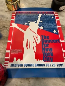 THE CONCERT FOR NEW YORK CITY 20.10.01 MADISON SQUARE GARDEN POSTER 13x19 - Bild 1 von 3