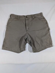 Pantaloncini Carhartt Uomo 34 Cargo Original Fit Tela Lavoro Utility Marrone 100% Cotone - Foto 1 di 12
