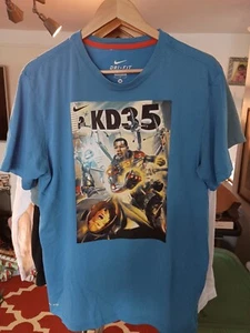 Vintage Kevin Durant 35 KD Nike Dri-FIT Dark Horse Comic T-shirt Size M Nba - Picture 1 of 4
