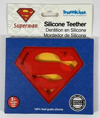 Bumkins Silicone Teether SUPERMAN BPAFree Teething Relief-CPSIA Certified-New - Image 1 of 2