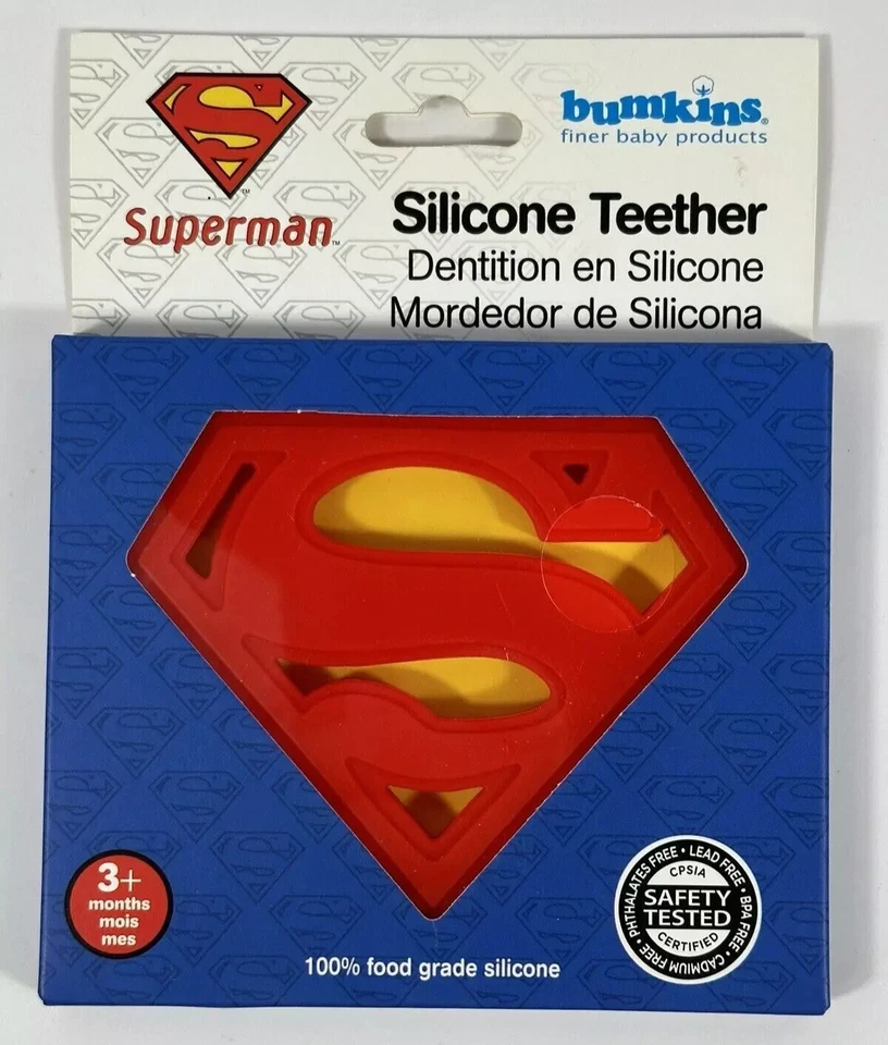 Bumkins DC Comics Silicone Teether Superman 014292631231