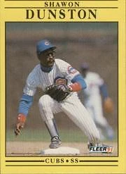 1991 Fleer #420 Shawon Dunston - NM - Image 1 of 2