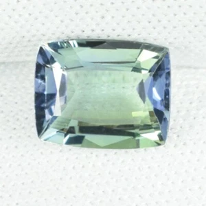 2.54 ct TOP BRILLANTE VERDE AZUL NATURAL TANZANITA Octágono U/H Ver Vdo DIS - Imagen 1 de 3