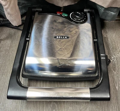 Bella Sensio Panini Grill Sandwich Maker Stainless Steel Model YDE811 *Tested* - Image 1 of 4