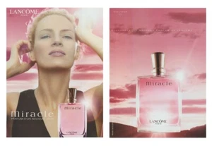 Publicité papier glacé + rabat - Miracle  de Lancôme recto verso - Picture 1 of 1