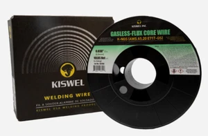 (Hecho en EE. UU.) Kiswel E71T-GS .030 pulgadas Diámetro 10 lb. Soldadura de alambre de núcleo de flujo sin gas - Imagen 1 de 11