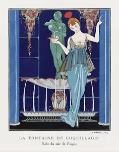 Impresión o lienzo -La Fontaine de coquillages de George Barbier - Imagen 1 de 1
