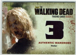 Walking Dead Season 3 Part 2 Authentic Wardrobe Costume Card W10 Walker - Picture 1 of 2