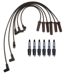 GM OE Ignition Wire Set 6 ACDelco .045" Platinum Spark Plugs Kit For Chevy 3.4L - Picture 1 of 1