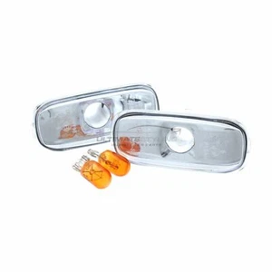 Audi A6 2004-2008 Crystal Clear Side Wing Indicator Repeaters Pair Left & Right - Picture 1 of 12