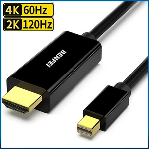 Mini DisplayPort DP Thunderbolt to HDMI Cable Adapter HD 4K@60Hz 2K@120Hz 1m-3m - Picture 1 of 7