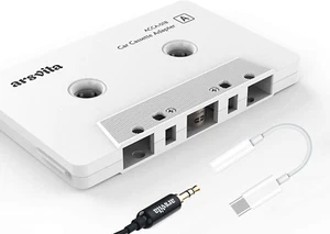 Car Audio Aux Cassette Adapter and a Type C to 3.5Mm Audio Aux Jack Adapter,Comp - Picture 1 of 12