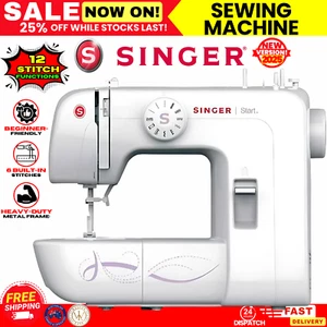 NEW SINGER Sewing Machine 12 Stitch Reverse Functions Beginner Portable Sew LED - Picture 1 of 16
