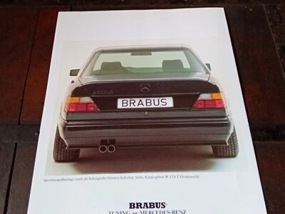 BRABUS AUTOSPORT TUNING MERCEDES BENZ W124 SEDAN brochure Ufficiale Tedesco  - Immagine 1 di 4