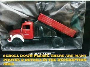 WOW EXTREMELY RARE Mercedes L3500 Flat Truck 1950 Fire Pforzheim 1:43 Minichamps - Picture 1 of 1