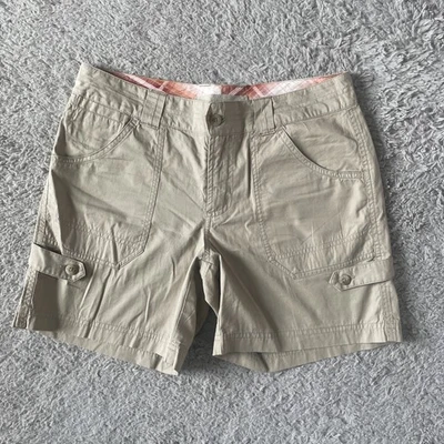 Columbia Women’s Shorts Tan Size 4 Hiking Shorts 5.5 Inch Inseam Pockets Cotton - Image 1 of 4