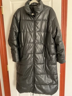 Abrigo ZARA Puffer Protección Agua y Viento Capucha Largo Anorak Abrigo Negro Talla M Foto 1 de 4