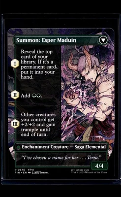 2025 MTG Magic the Gathering FIN Final Fantasy Borderless #370 Esper Origins - Image 1 of 2