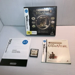 Professor Layton and The Curious Village Nintendo DS Estuche Completo Manual - Imagen 1 de 3