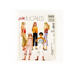 McCall's Sewing Pattern 3197 Girl’s Lined Tops and Cropped Pants 12-14, 16 Uncut - Picture 1 of 3