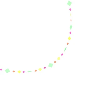 Luminous Rhomb String Banner Fluorescent Colorful Rhomboid String Paper Streamer - Picture 1 of 12