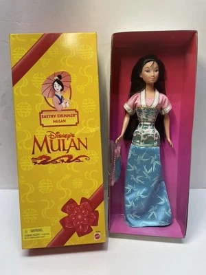Vintage Mulan Satiny Shimmer Doll #19432 Disney Mattel 1998 New In Box - Image 1 of 4