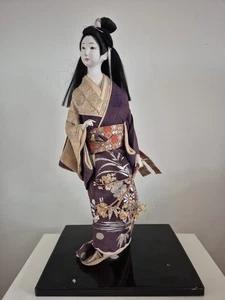 Muñeca Japonesa Vintage Kimono Geisha Maiko 48cm Alto, Excelente Estado  - Imagen 1 de 15