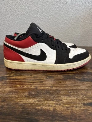 Nike Air Jordan 1 Puntera Baja Negra OG 553558-116 Para hombres Talla 10.5 Chicago BRED Foto 1 de 4