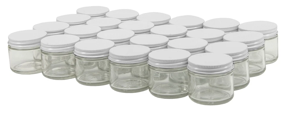 North Mountain Supply 2 Ounce Glass Straight Sided Spice/canning Jars - With 53m
