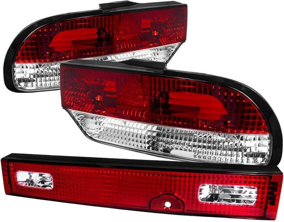 Fits~1989~1994~240SX S13 Hatchback Red Tail Lights+Center Piece Lamp 89-94 - Image 1 of 1