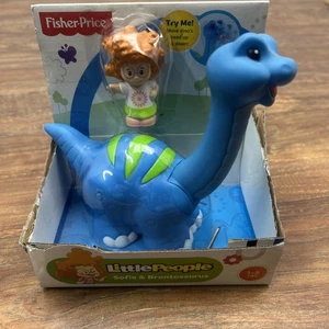 NEU Fisher Price Little People Sofie & Apatosaurus Brontosaurus Dinosaurier Spielset - Bild 1 von 8