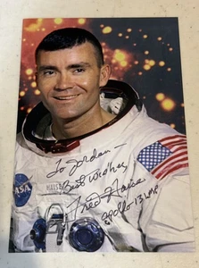 Fred Haise Autogramm signed Foto an Roger inkl. Gruß & Apollo 13 Insc - Bild 1 von 1
