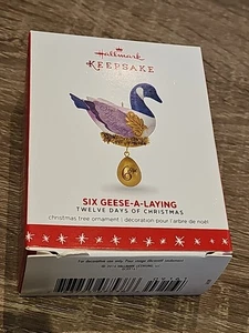 2016 Hallmark Keepsake ~Six Geese-A-Laying ~12 Days of Christmas ~ 6th in Series - Picture 1 of 3