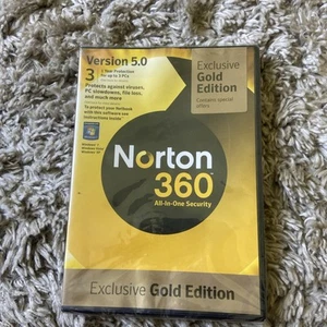 Norton 360 All In One Security Gold Edition version 5.0 - PC DVD New and Sealed. - Picture 1 of 5