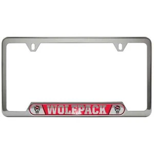 North Carolina State Wolfpack Stainless Steel License Plate Frame - Picture 1 of 1