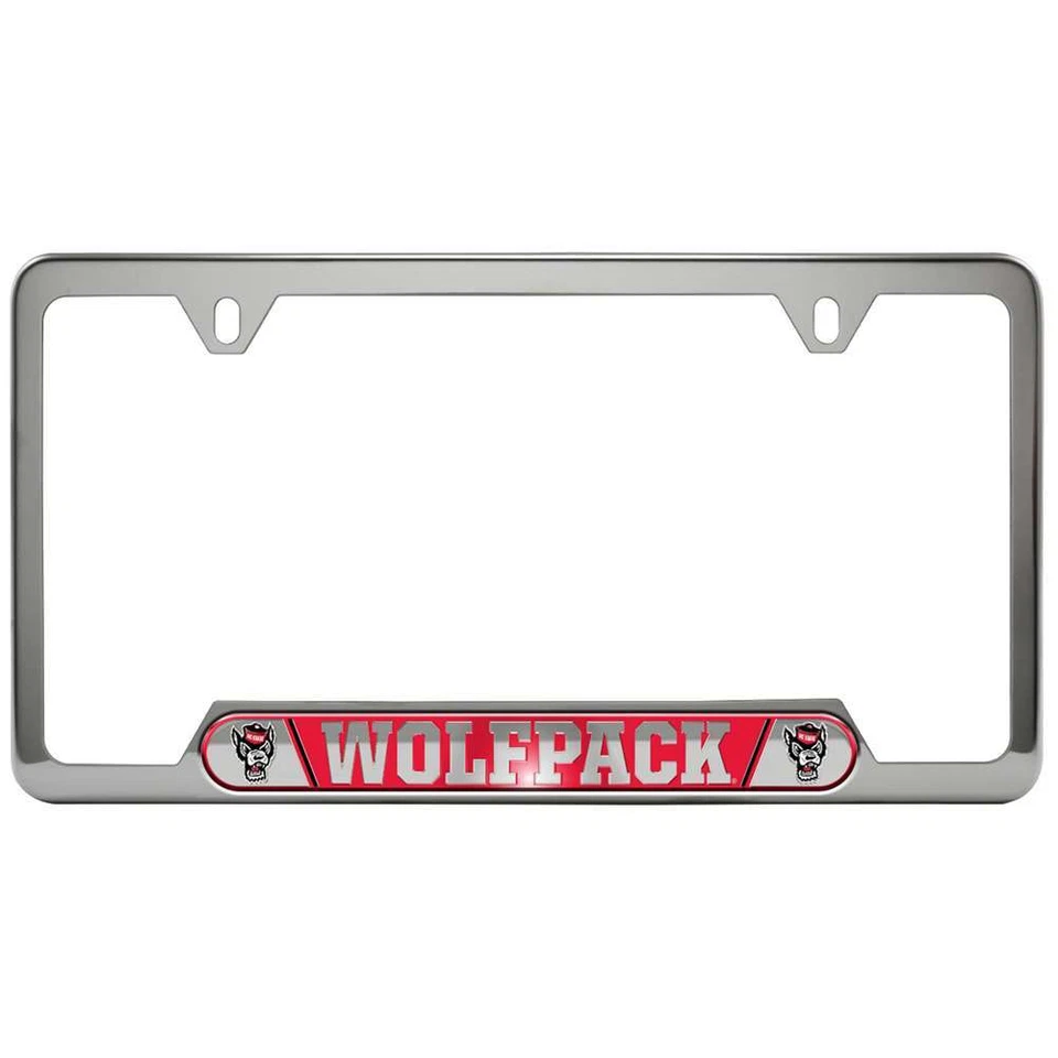 North Carolina State Wolfpack Stainless Steel License Plate Frame - Image 1 of 1